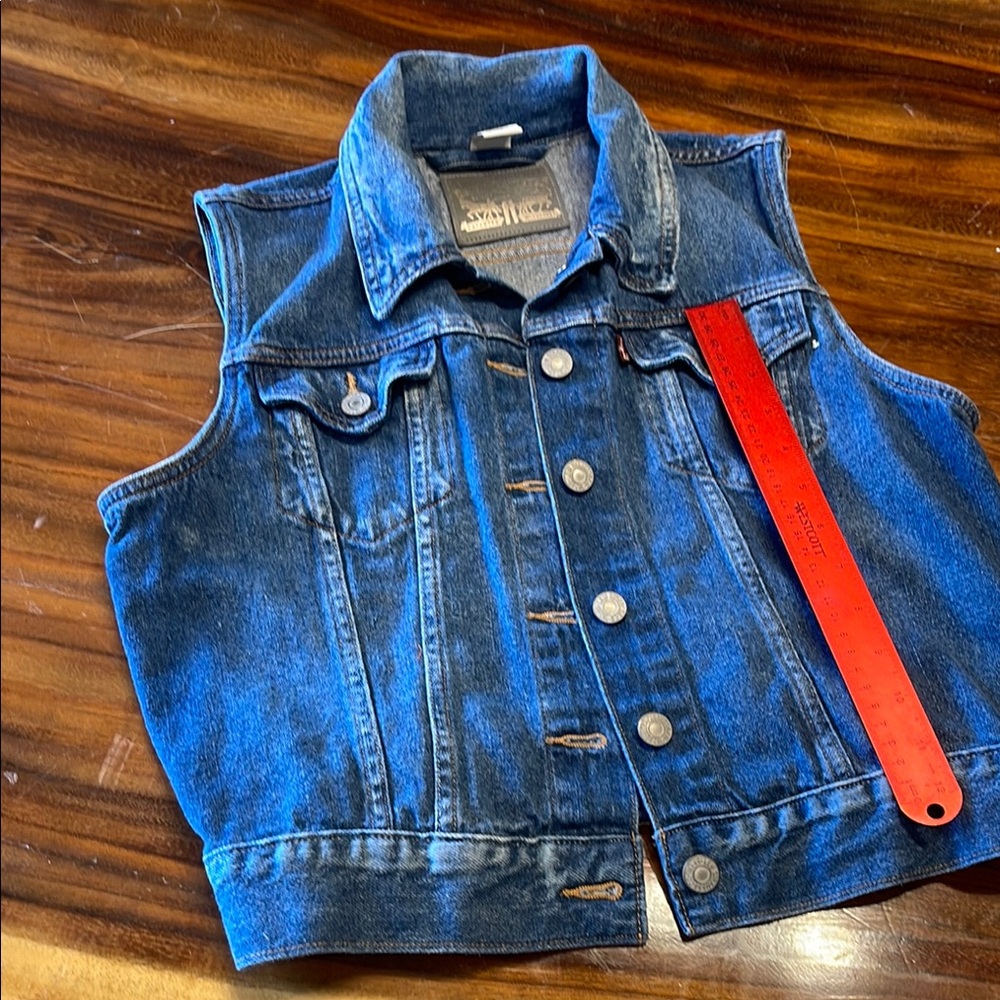 Levi's Blue Denim Vest